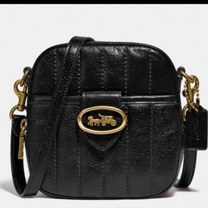 Coach Black Crossbody Bag with Gold Hardware